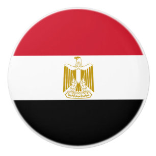 Flagge Ägyptens Keramikknauf