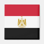 Flagge Ägyptens Magnet (Vorne)