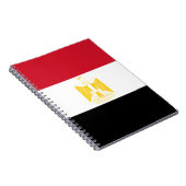 Flagge Ägyptens Notizblock (Rechte Seite)