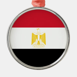 Flagge Ägyptens Ornament Aus Metall
