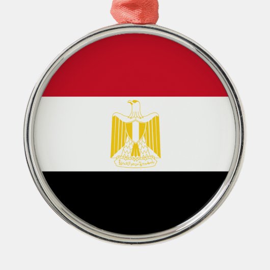 Flagge Ägyptens Ornament Aus Metall (Vorne)