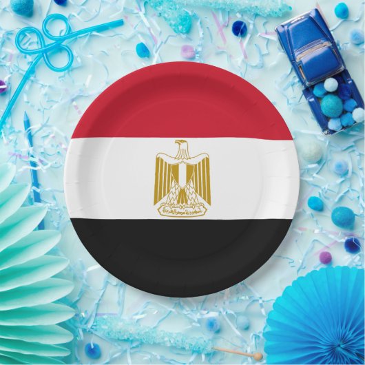 Flagge Ägyptens Pappteller (Party)