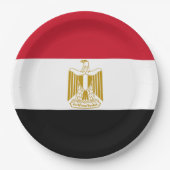 Flagge Ägyptens Pappteller (Vorderseite)