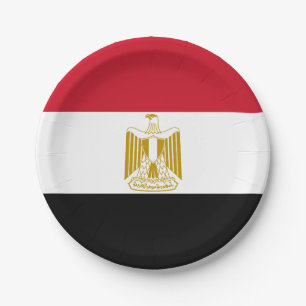 Flagge Ägyptens Pappteller