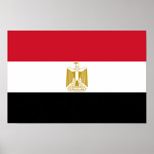Flagge Ägyptens Poster