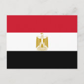 Flagge Ägyptens Postkarte (Vorderseite)