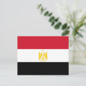 Flagge Ägyptens Postkarte (Stehend Vorderseite)