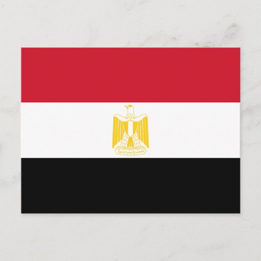 Flagge Ägyptens Postkarte (Vorderseite)