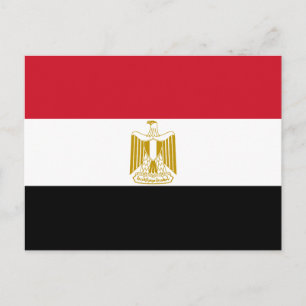 Flagge Ägyptens Postkarte