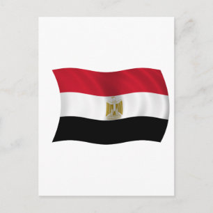 Flagge Ägyptens Postkarte