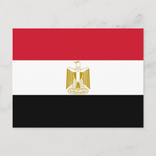 Flagge Ägyptens Postkarte