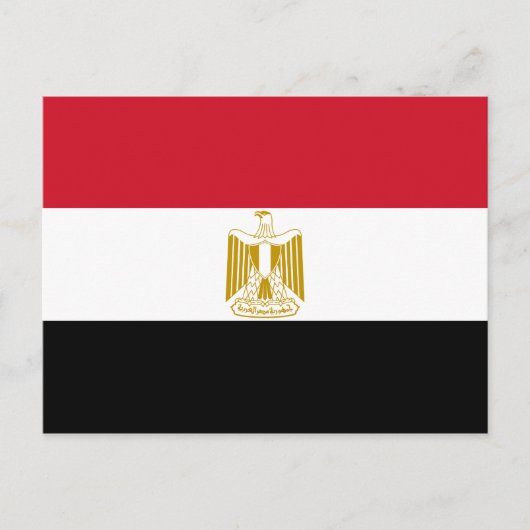 Flagge Ägyptens Postkarte (Vorderseite)
