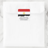 Flagge Ägyptens Quadratischer Aufkleber (Tasche)