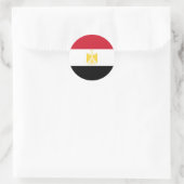Flagge Ägyptens Runder Aufkleber (Tasche)