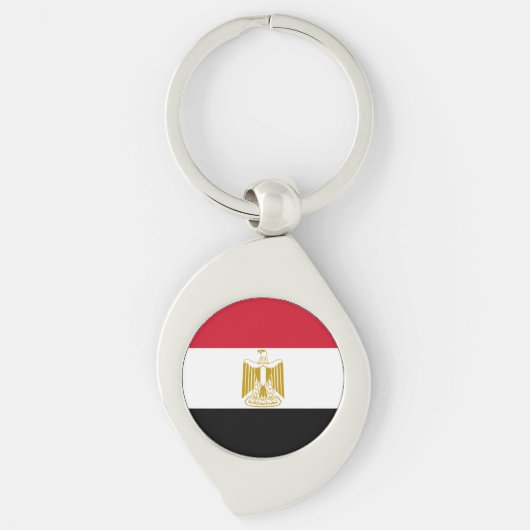 Flagge Ägyptens Schlüsselanhänger (Vorderseite)