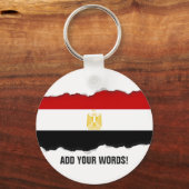 Flagge Ägyptens Schlüsselanhänger (Vorderseite)