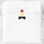 Flagge Ägyptens Stern-Aufkleber (Tasche)