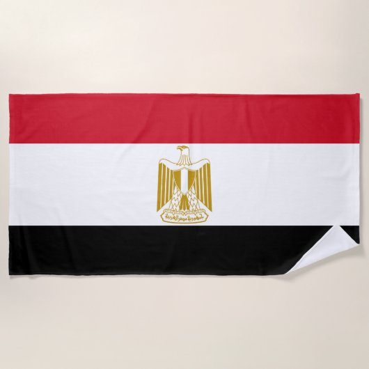 Flagge Ägyptens Strandtuch (Vorderseite)