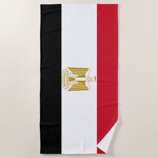 Flagge Ägyptens Strandtuch (Vorderseite)