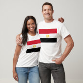 Flagge Ägyptens T-Shirt (Unisex)