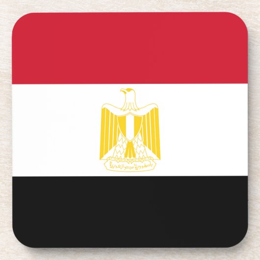 Flagge Ägyptens Untersetzer (Vorderseite)