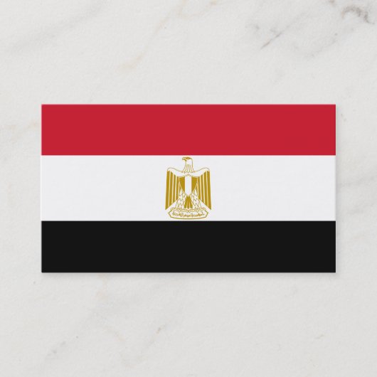 Flagge Ägyptens Visitenkarten Visitenkarte (Vorderseite)