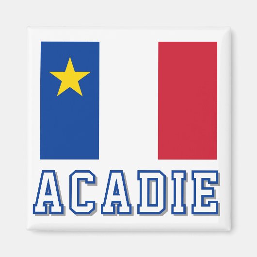 Flagge Akadiens Magnet (Vorne)