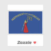 Flagge Alabamas (1861-1865) Aufkleber (Blatt)