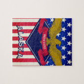 Flagge Alaska USA Puzzle (Horizontal)