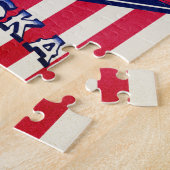 Flagge Alaska USA Puzzle (Seite)