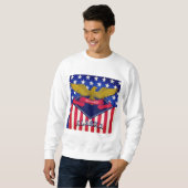 Flagge Alaska USA Sweatshirt (Vorne ganz)