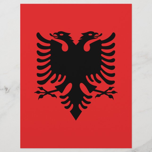 Flagge Albaniens (Vorderseite)