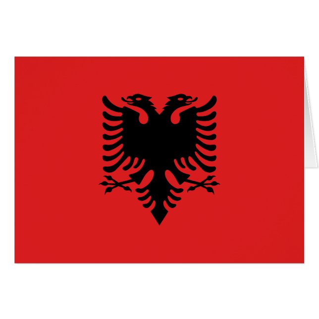Flagge Albaniens (Vorderseite (Horizontal))