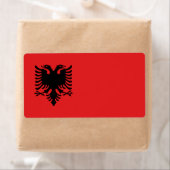 Flagge Albaniens (Insitu)