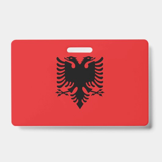 Flagge Albaniens Ausweis (Vorderseite)