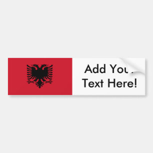 Flagge Albaniens Autoaufkleber