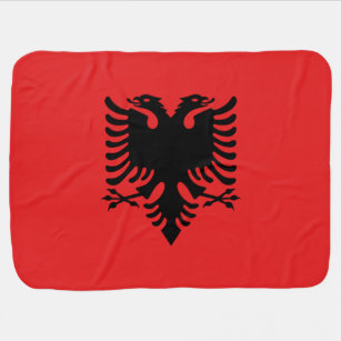 Flagge Albaniens Babydecke