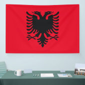 Flagge Albaniens Banner (Messe)