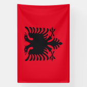 Flagge Albaniens Banner (Vertikal)
