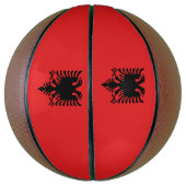 Flagge Albaniens Basketball (Vertikal)