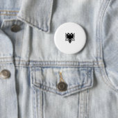 Flagge Albaniens Button (Beispiel)