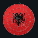 Flagge Albaniens Dartscheibe<br><div class="desc">Flagge Albaniens</div>