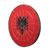 Flagge Albaniens Dartscheibe (Vorderseite rechts)