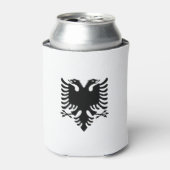 Flagge Albaniens Dosenkühler (Kanne Vorderseite)