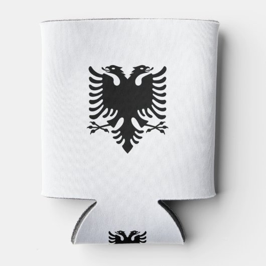 Flagge Albaniens Dosenkühler (Vorderseite)