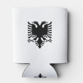 Flagge Albaniens Dosenkühler (Rückseite)