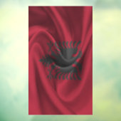 Flagge Albaniens Fensteraufkleber (Blatt 3)