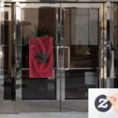 Flagge Albaniens Fensteraufkleber (Büro Tür)