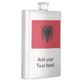 Flagge Albaniens Flachmann (Rechts)