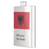 Flagge Albaniens Flachmann (Links)